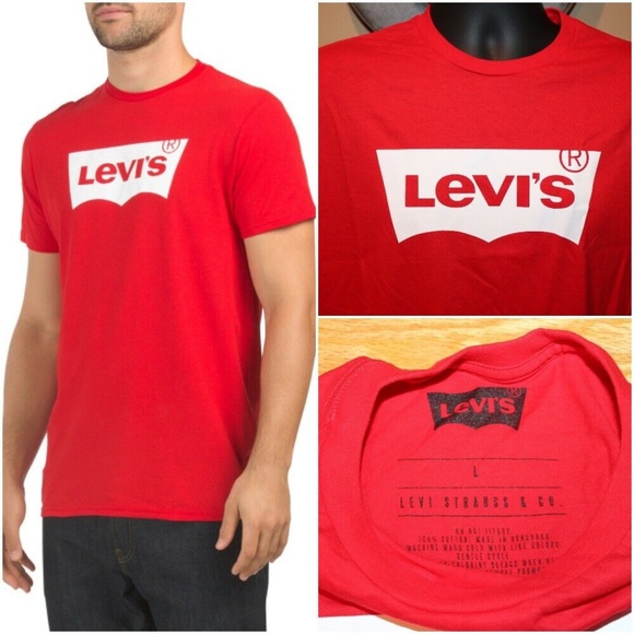 levis batwing logo tee